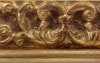 Dor� d�cor antique us� patin� invers� 107X45 mm